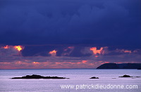 Red Sunset from West Burra, Shetland - Couchant depuis West Burra  13362