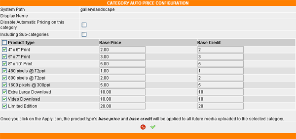 cat auto price config
