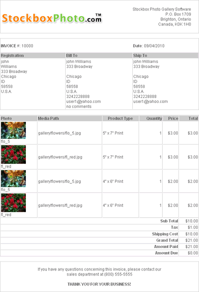 invoice
