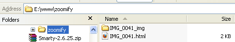 zoomify folder